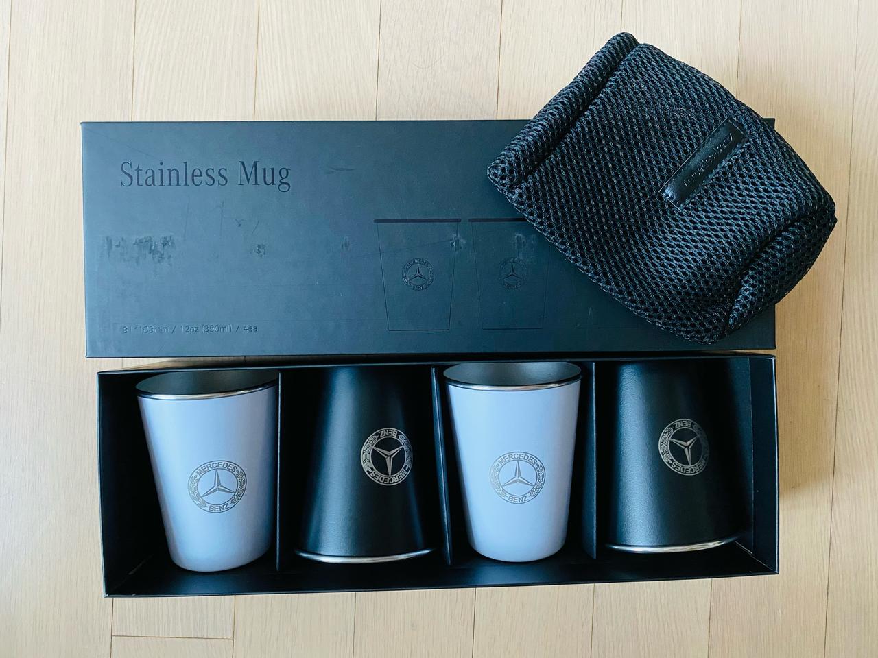 (새상품)벤츠 캠핑용 스텐머그컵