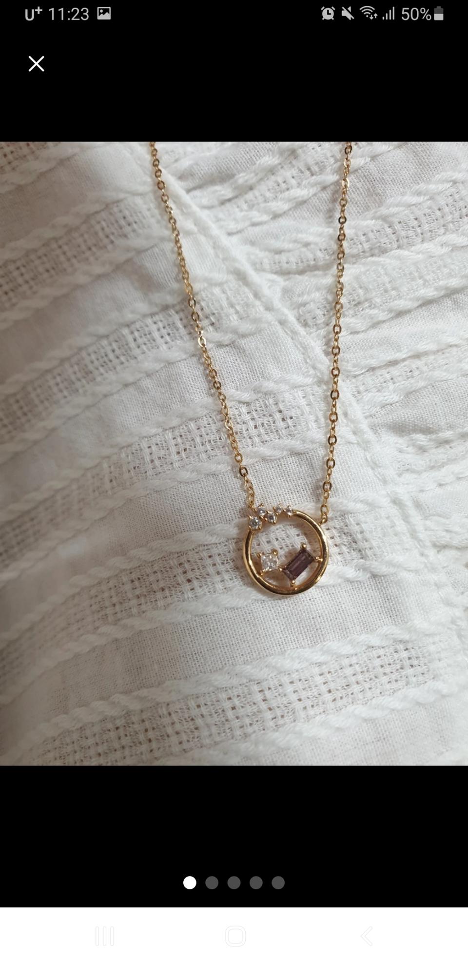 18K 금 목걸이 새상품