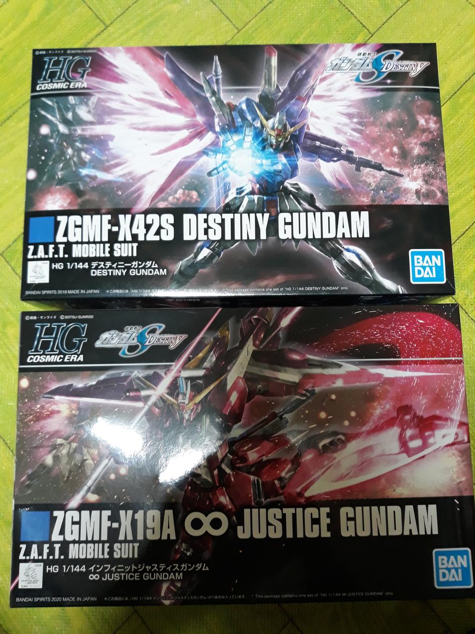 hg 미개봉 건담 인피니티 저스티스 + 데스티니