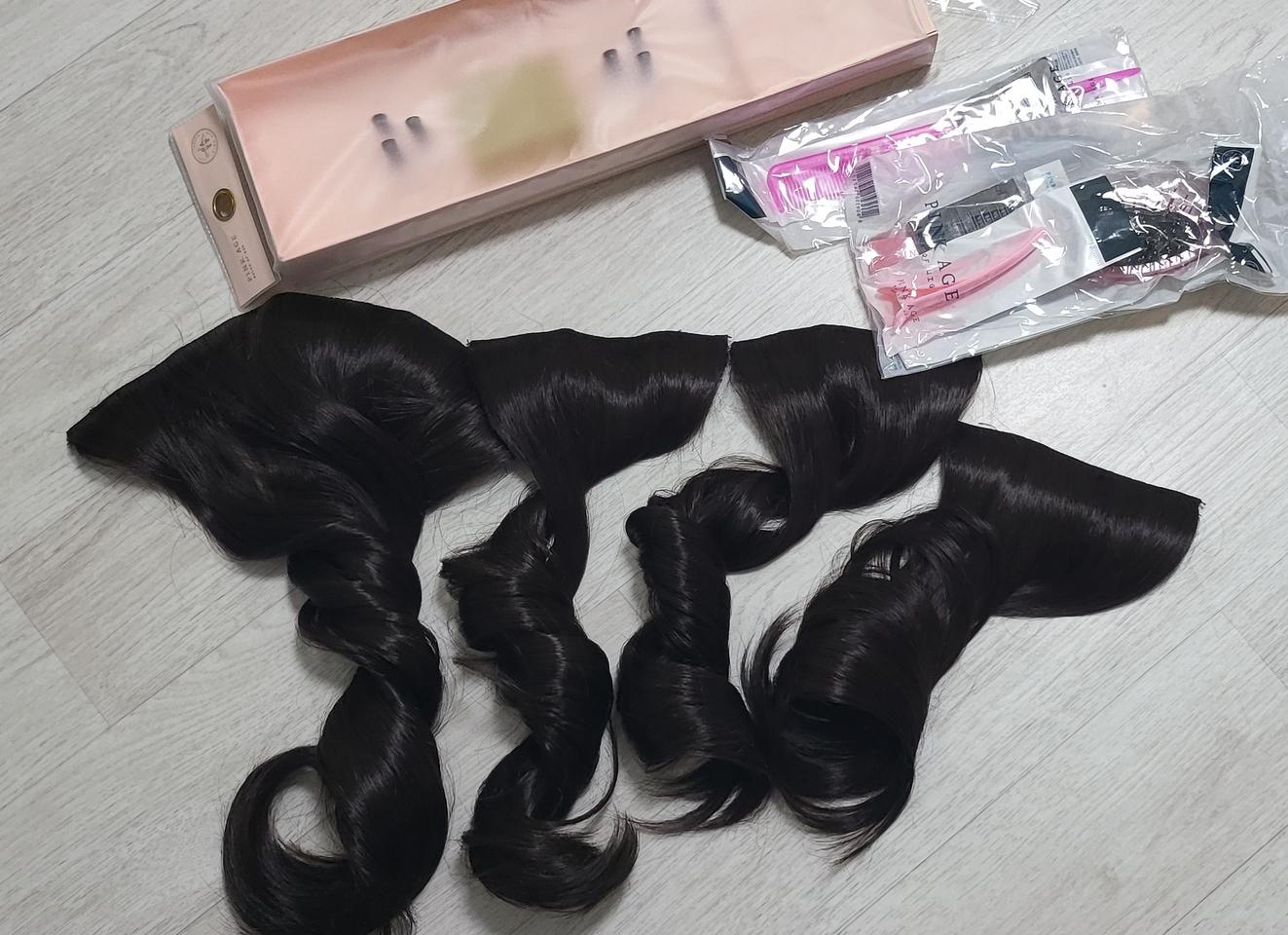 핑크에이지 붙임머리