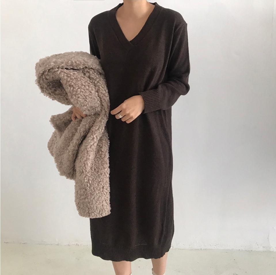 새상품/니트 롱원피스