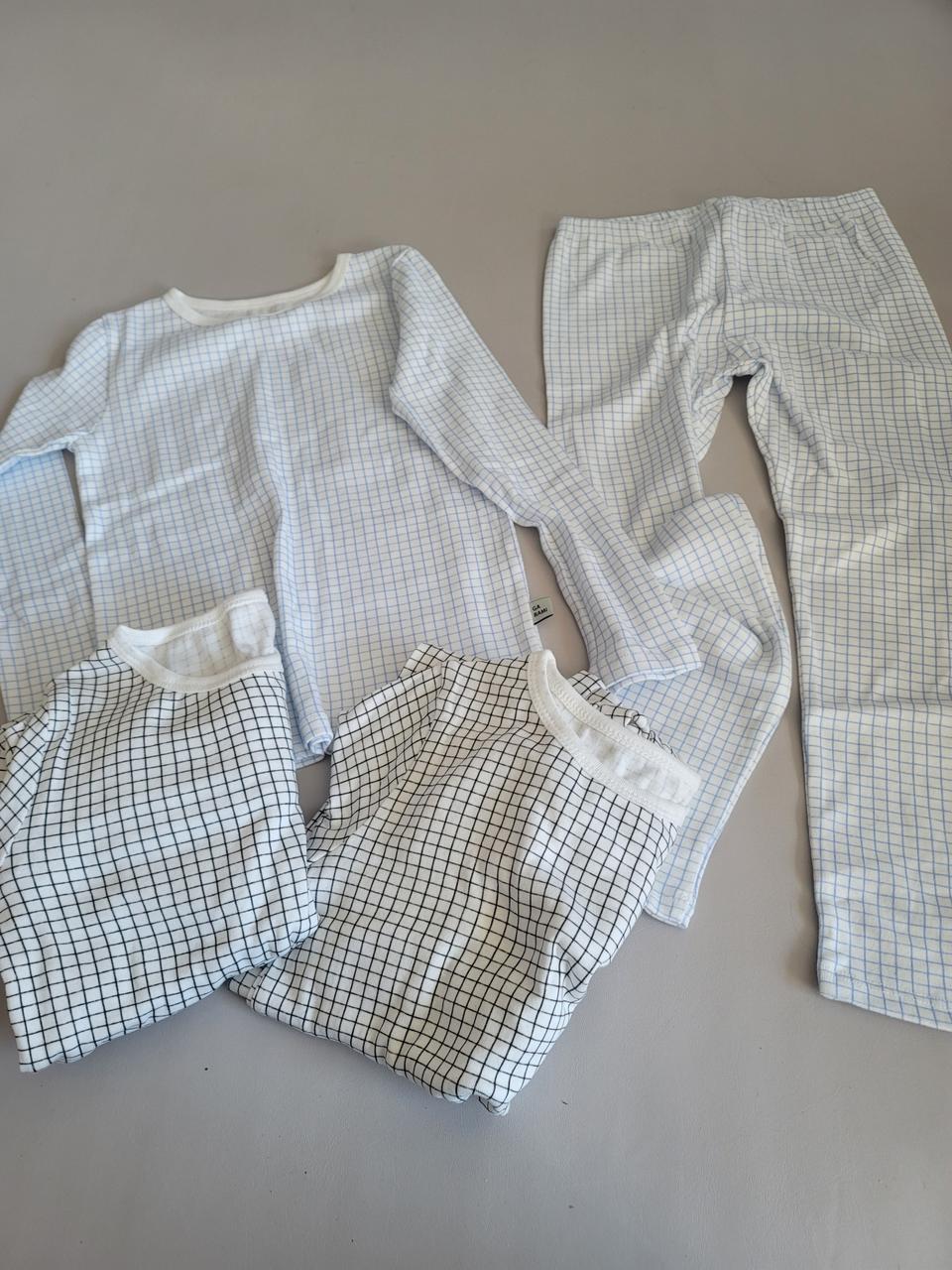 새상품. 체크상하실내복 xl 3벌