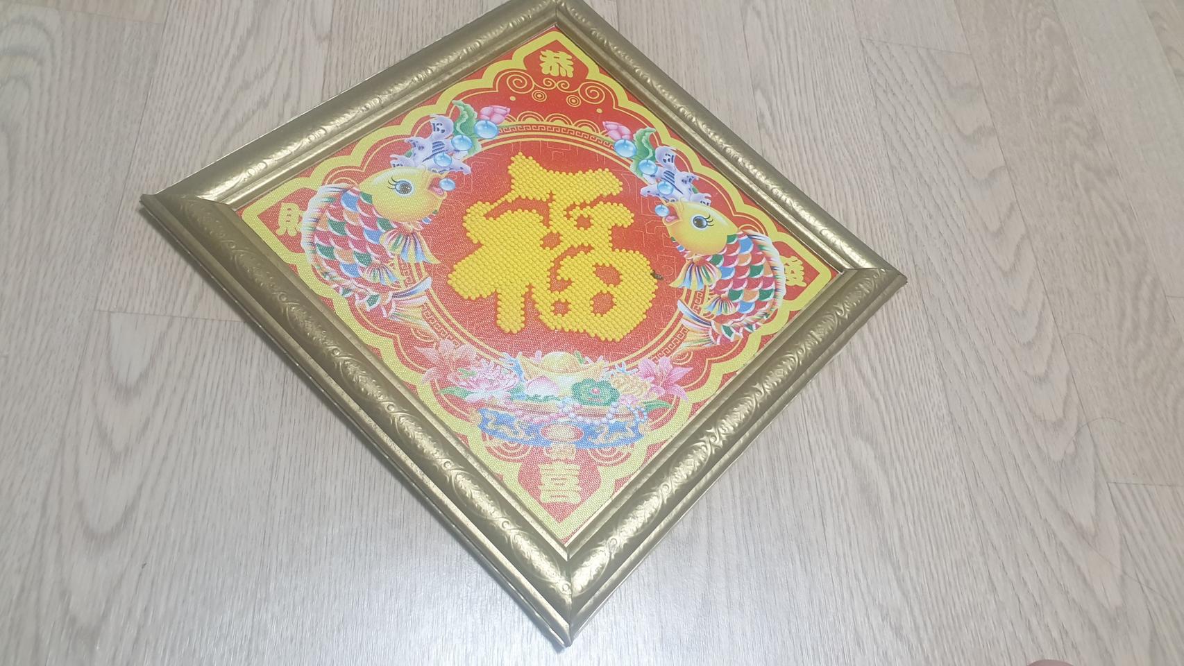 복자 보석십자수완성품