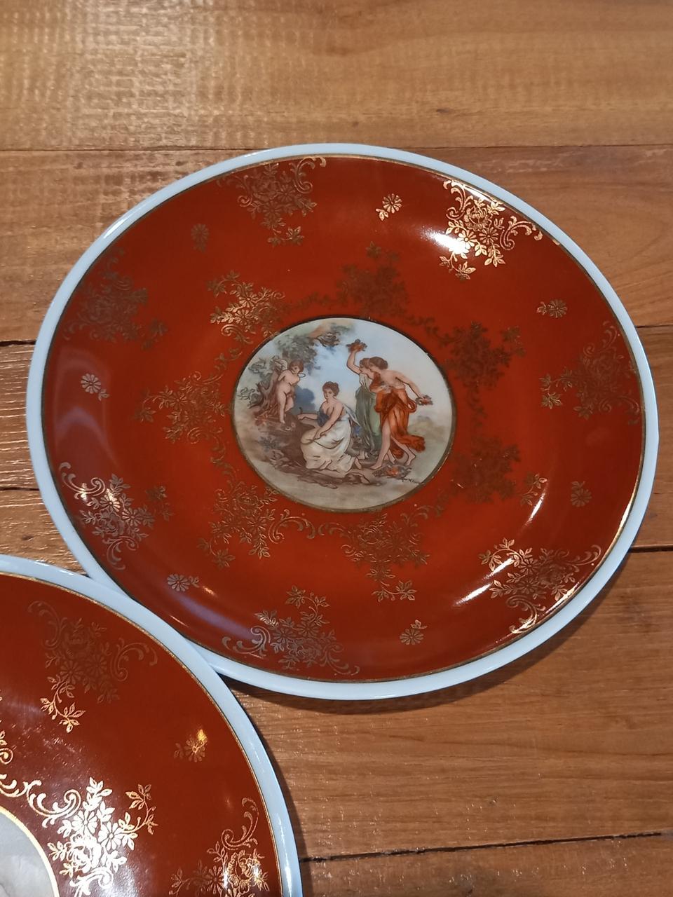 앤틱 독일 오스카 명화 접시