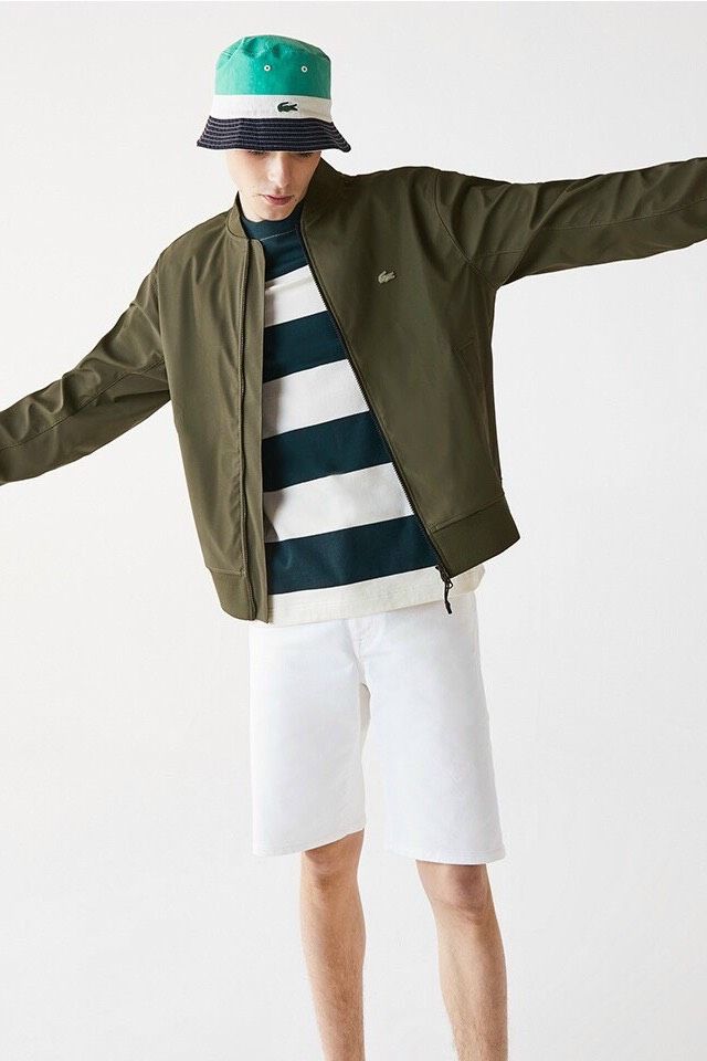 라코스테 스트레치 봄버자켓