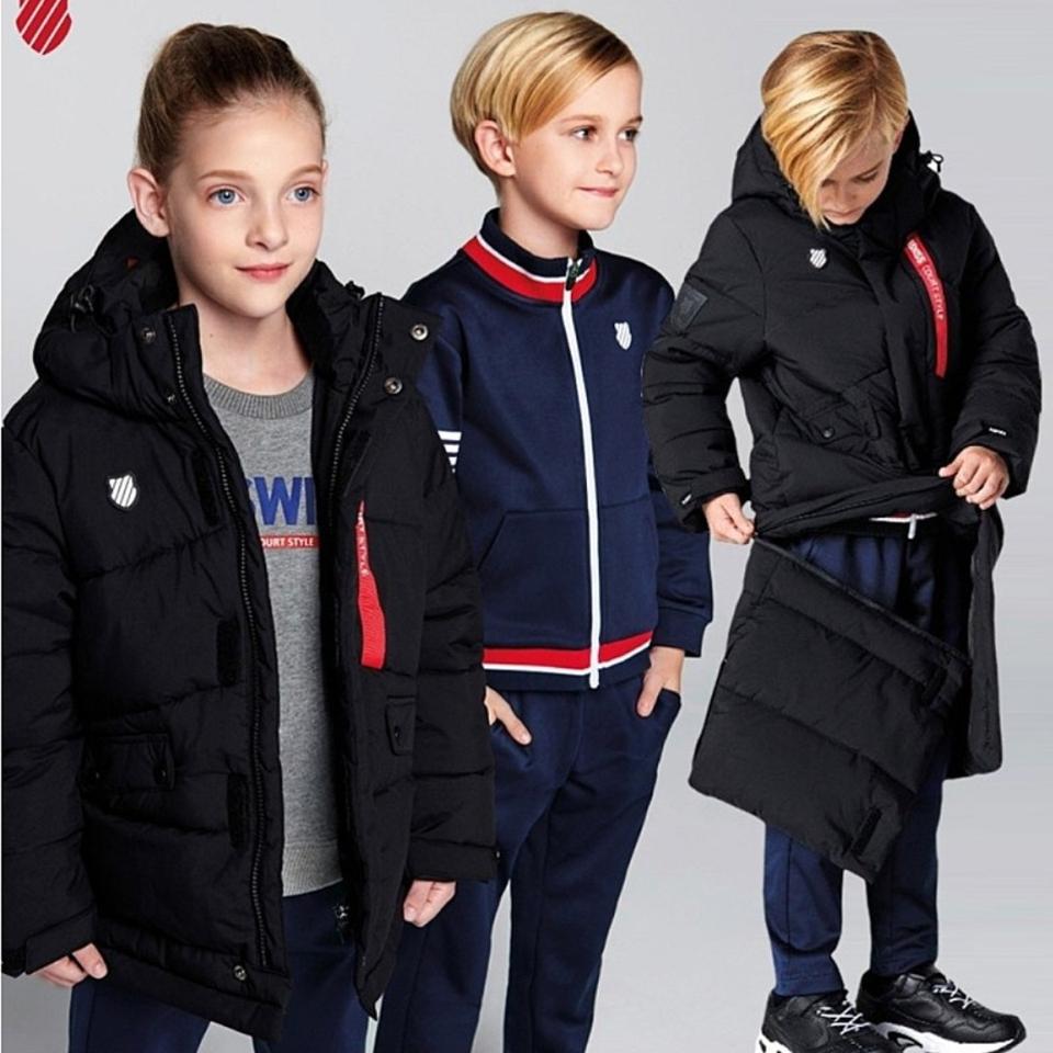 새제품 케이스위스 남녀공용 기모 3종세트, 롱패딩 점퍼 사이즈 150까지