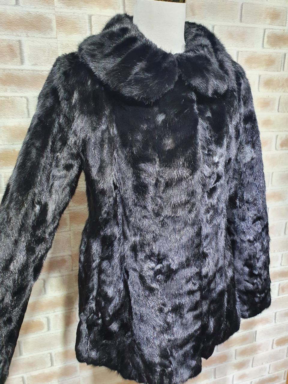 진도 정품 상태좋은 100% 밍크 코트 ~55