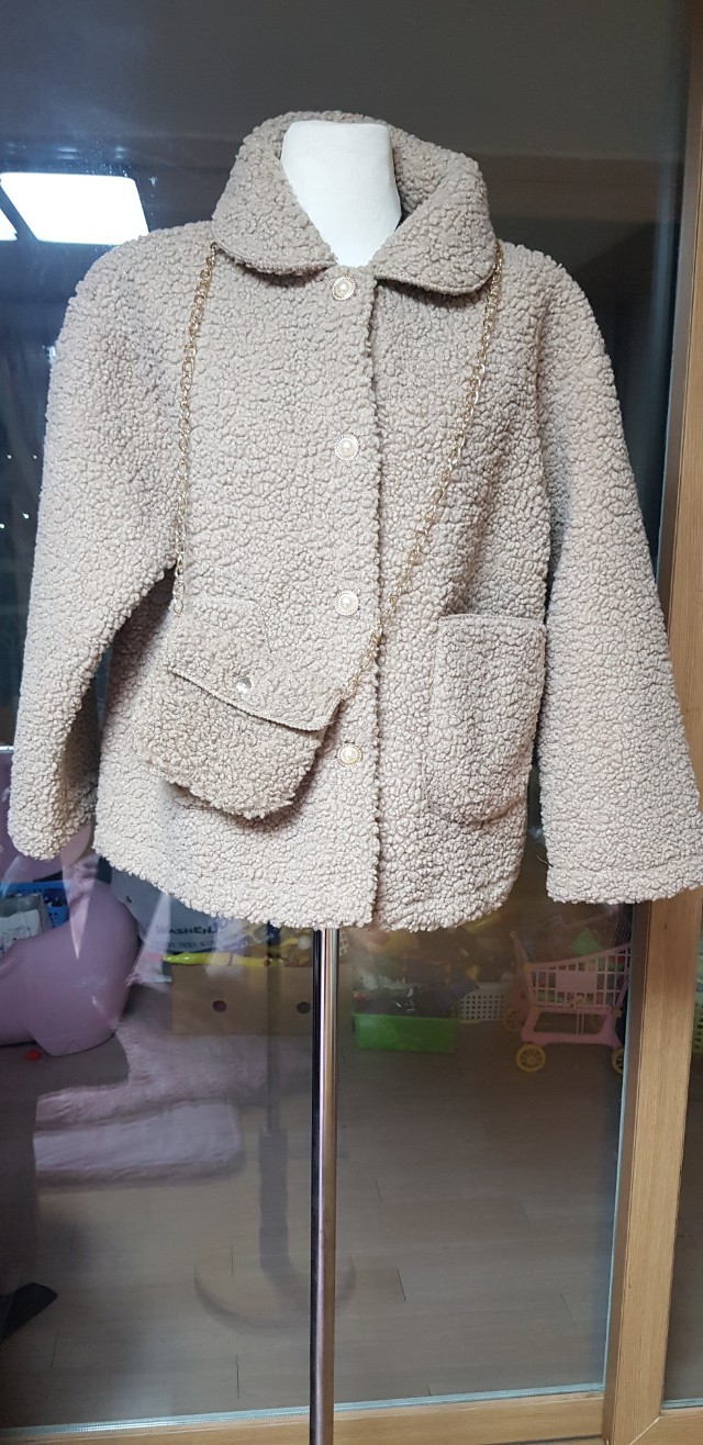 뽀글이점퍼+가방세트