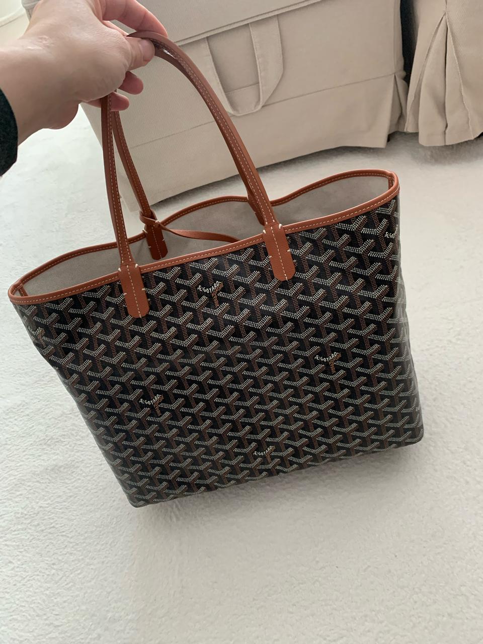 고야드 생루이백 pm사이즈 블랙브라운