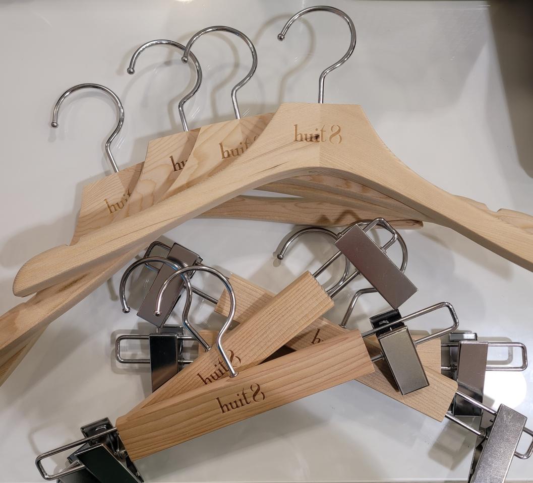새상품 원목 옷걸이 10개