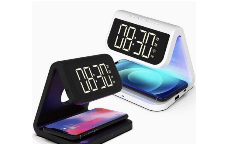 UV살균 무선 충전 알람시계