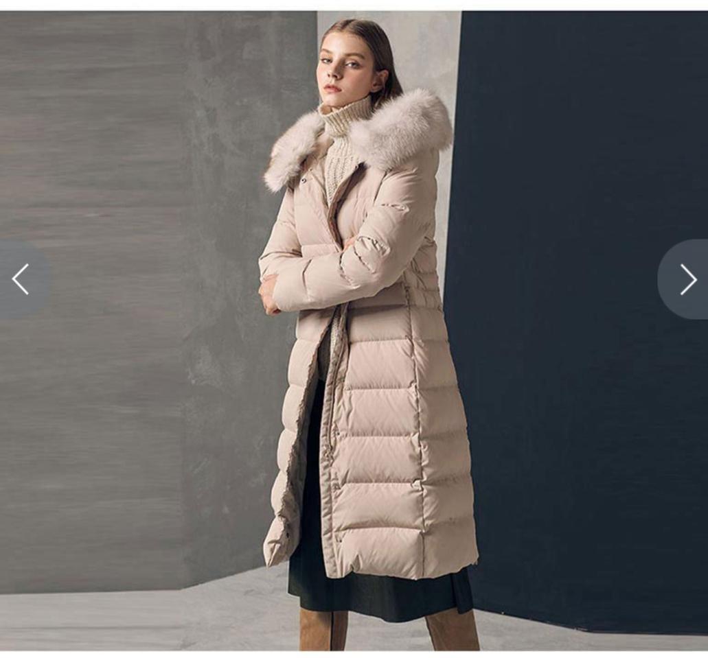 새상품)리얼 폭스퍼 롱 구스다운66