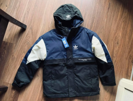 아디다스 패딩점퍼 집업후드