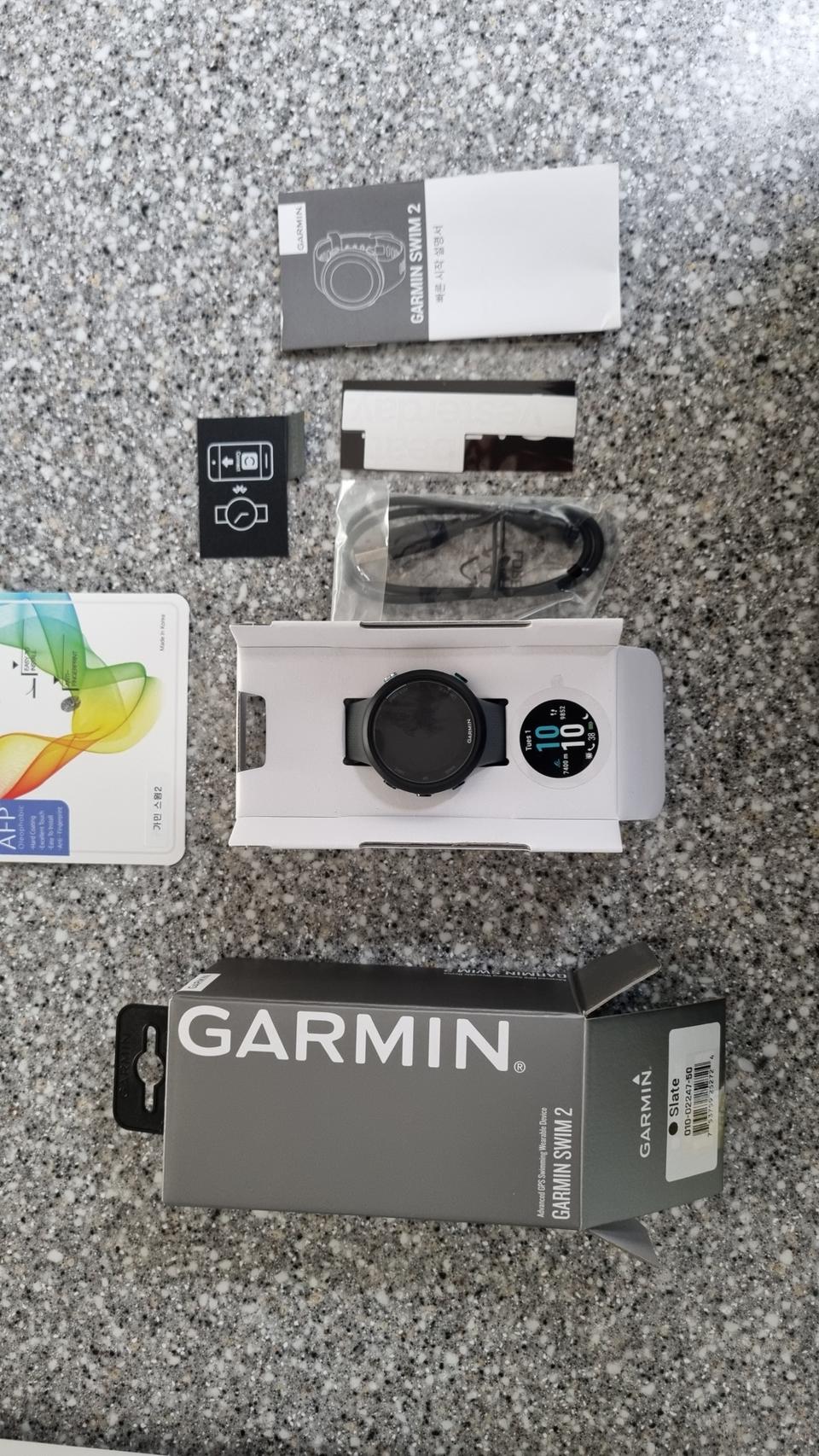 가민 스윔2 스레이트 색상 새제품 + 액정보호필름