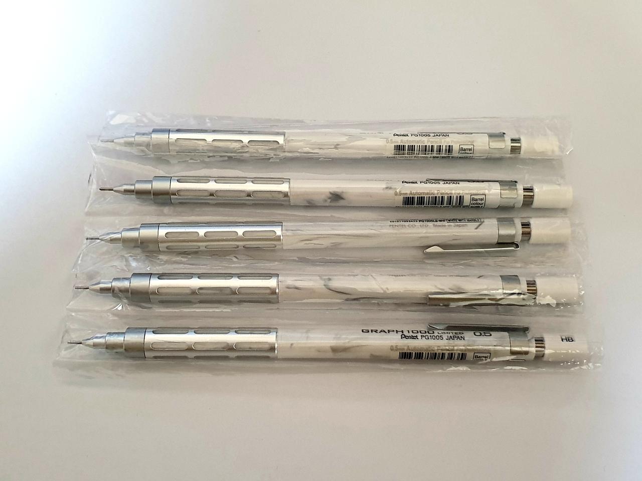 펜텔 그래프1000 리미티드8 마블화이트 한정판샤프 판매