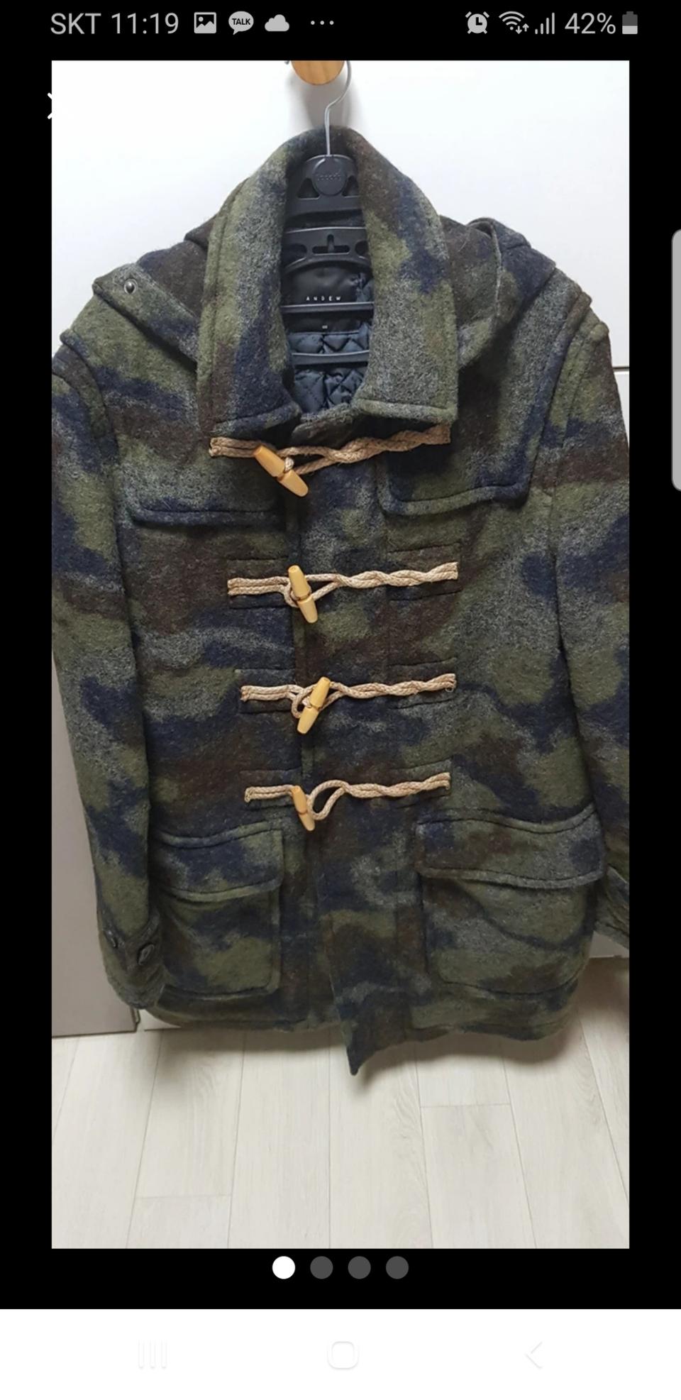 앤듀 모헤어 더플코트