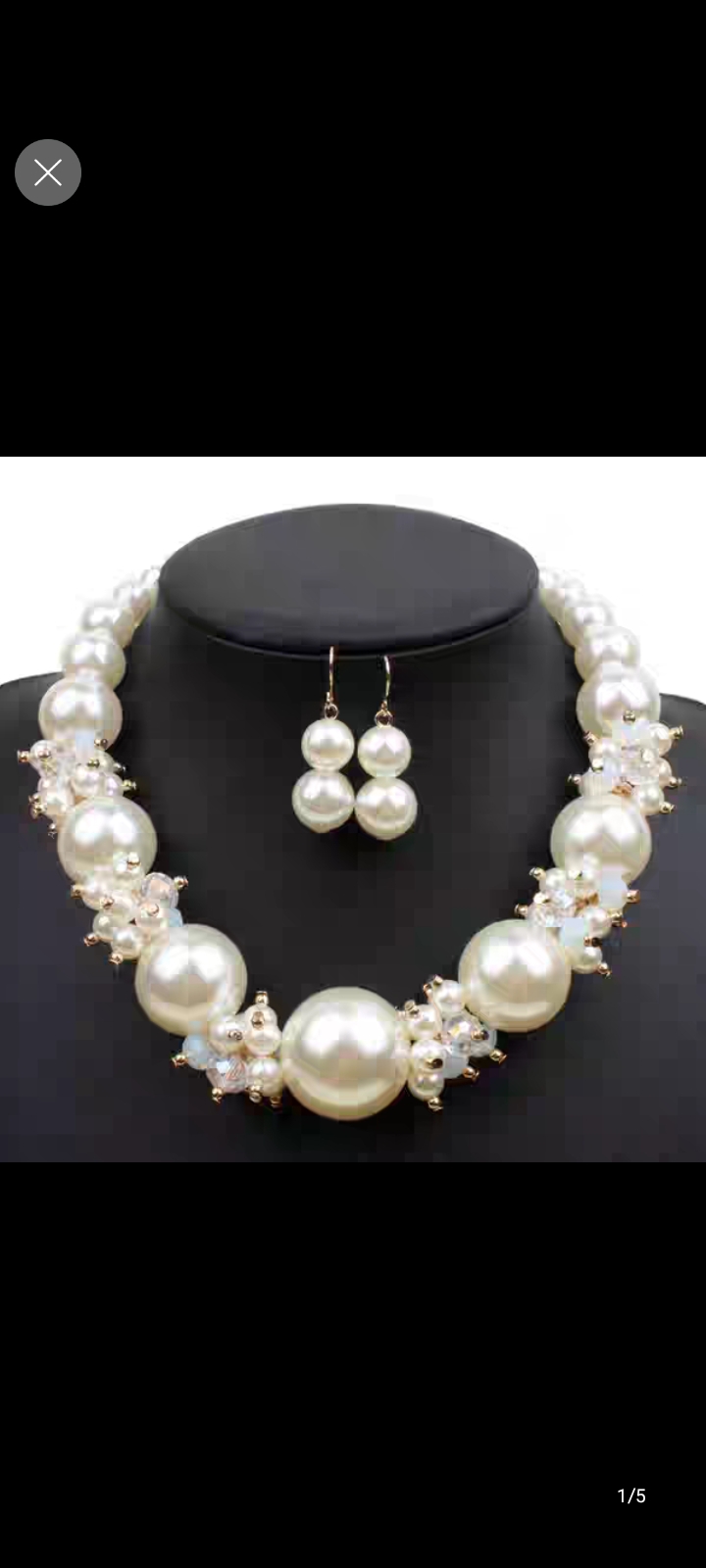 진주 목걸이, 귀걸이셋트