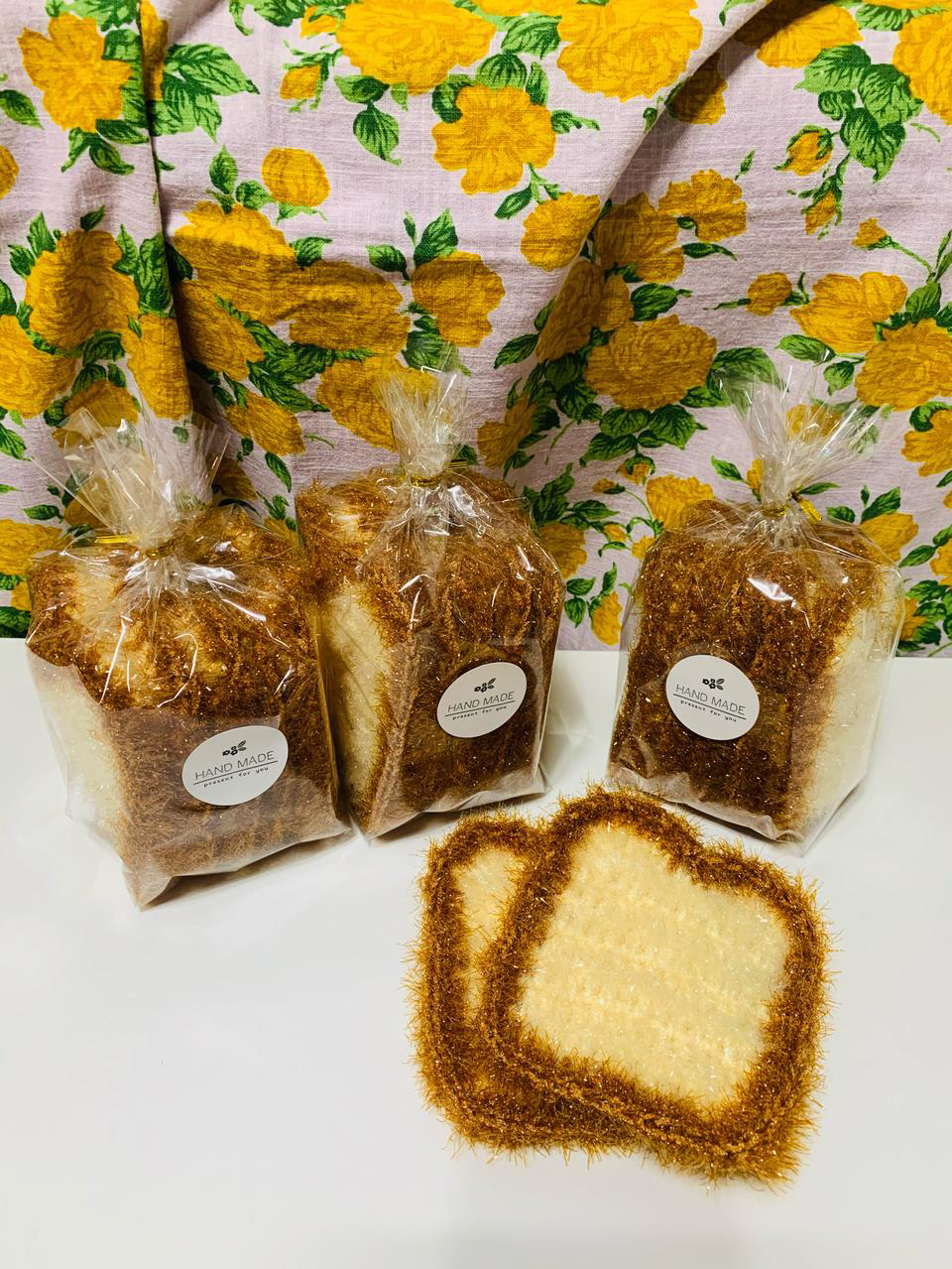 식빵수세미 수제수세미 뜨개수세미