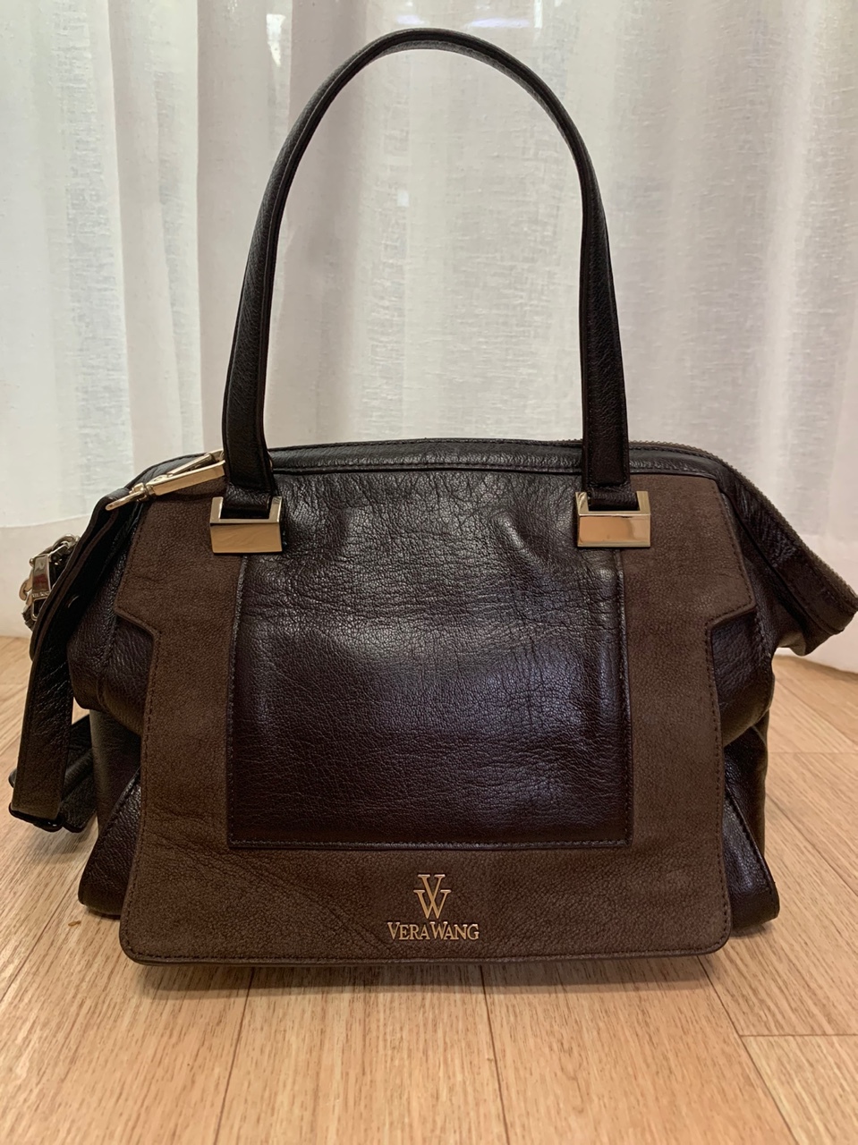 베라왕브라운천연가죽가방