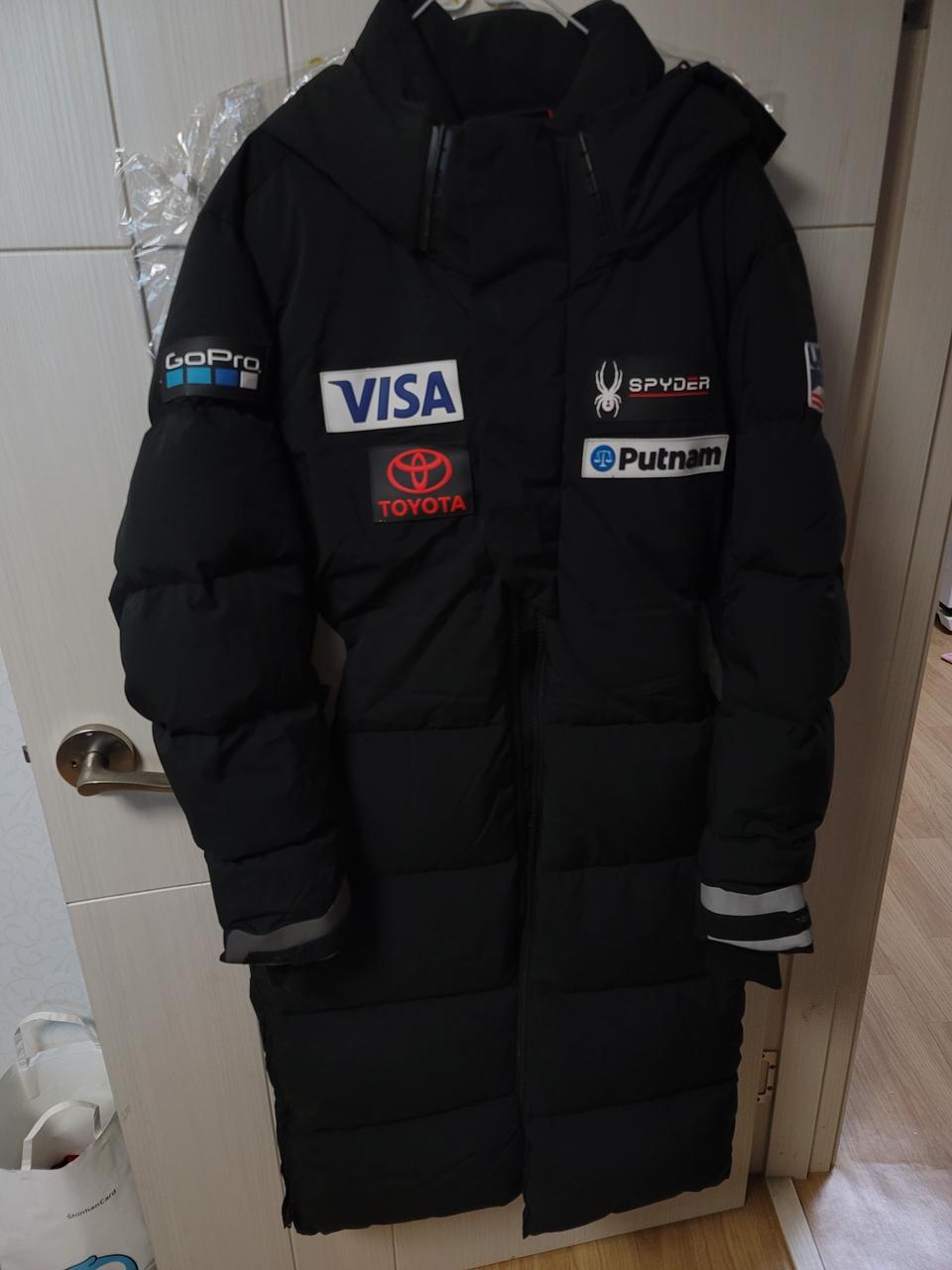 스파이더 매장 정품 롱패딩 세탁해서 보관중