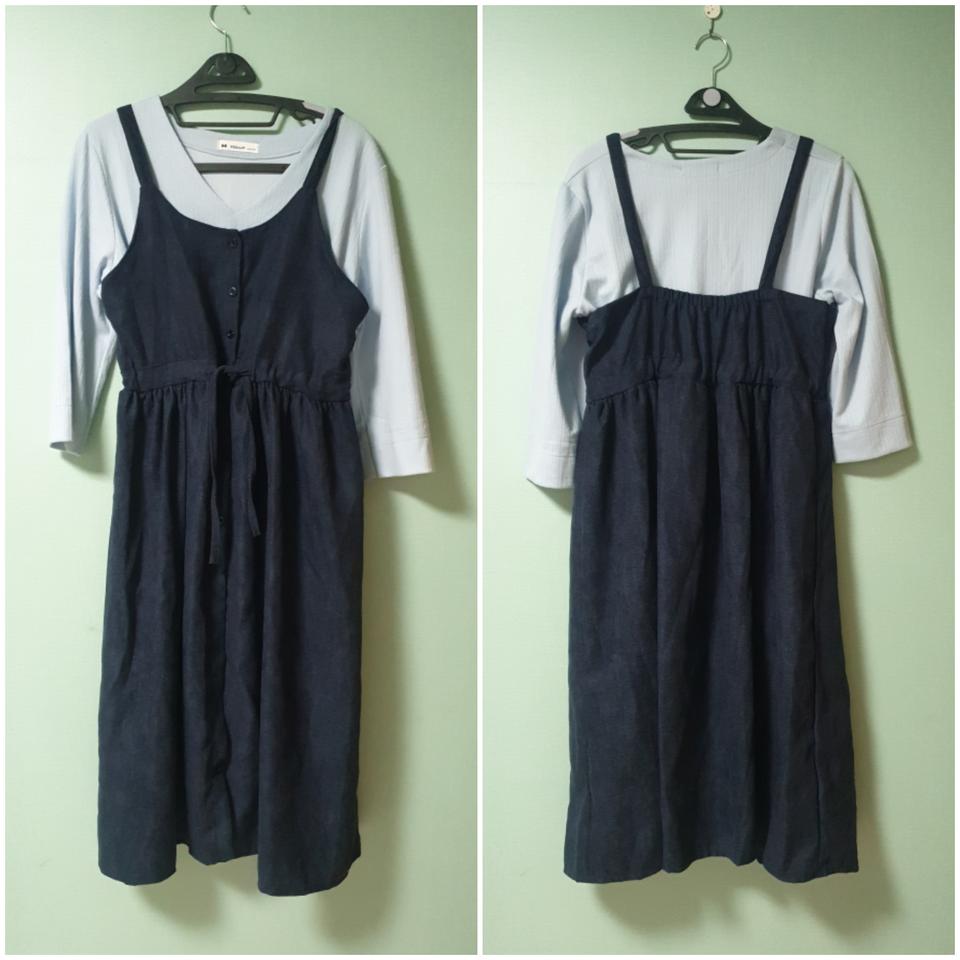 뷔스티에원피스.루즈핏티셔츠