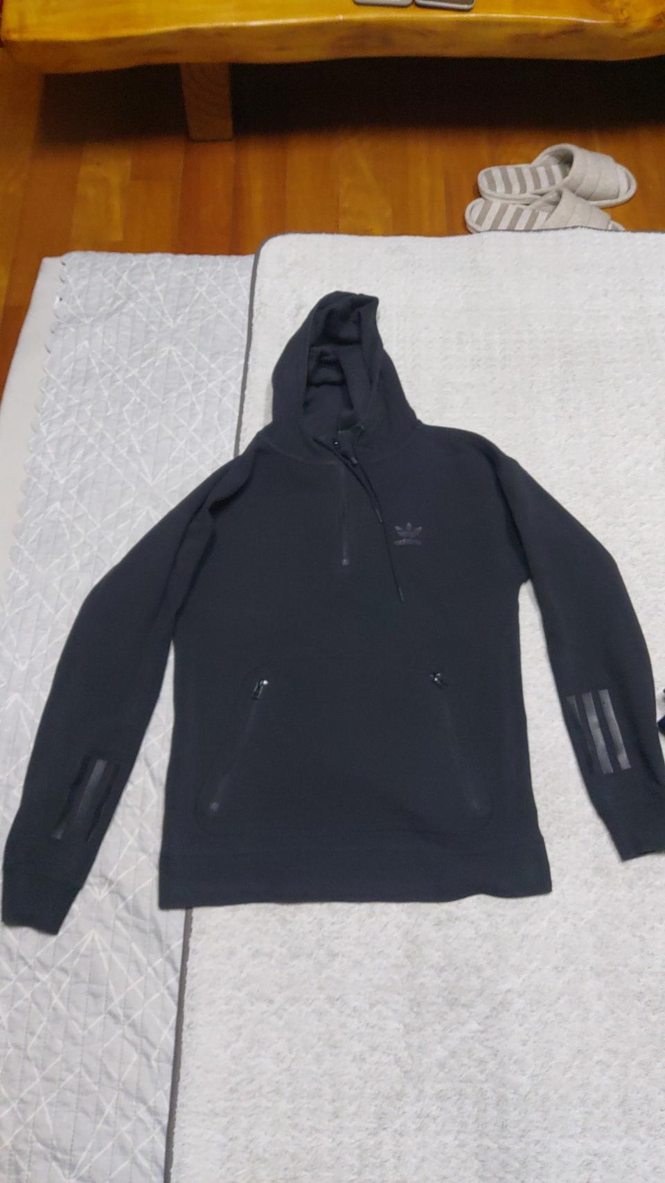 아디다스 반집업 후드티