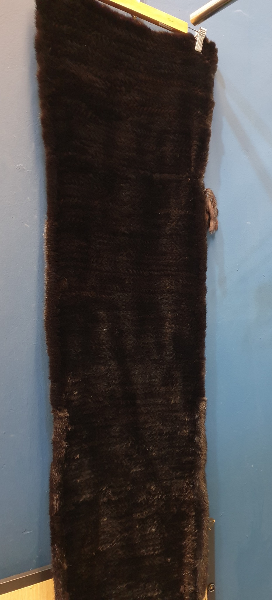 밍크 숄 겸 대형 머플러