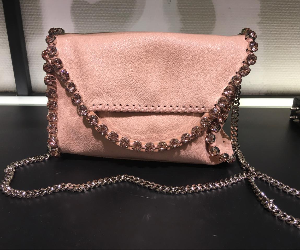 [정품]스텔라맥카트니 파라벨라 큐빅핑크 숄더크로스백