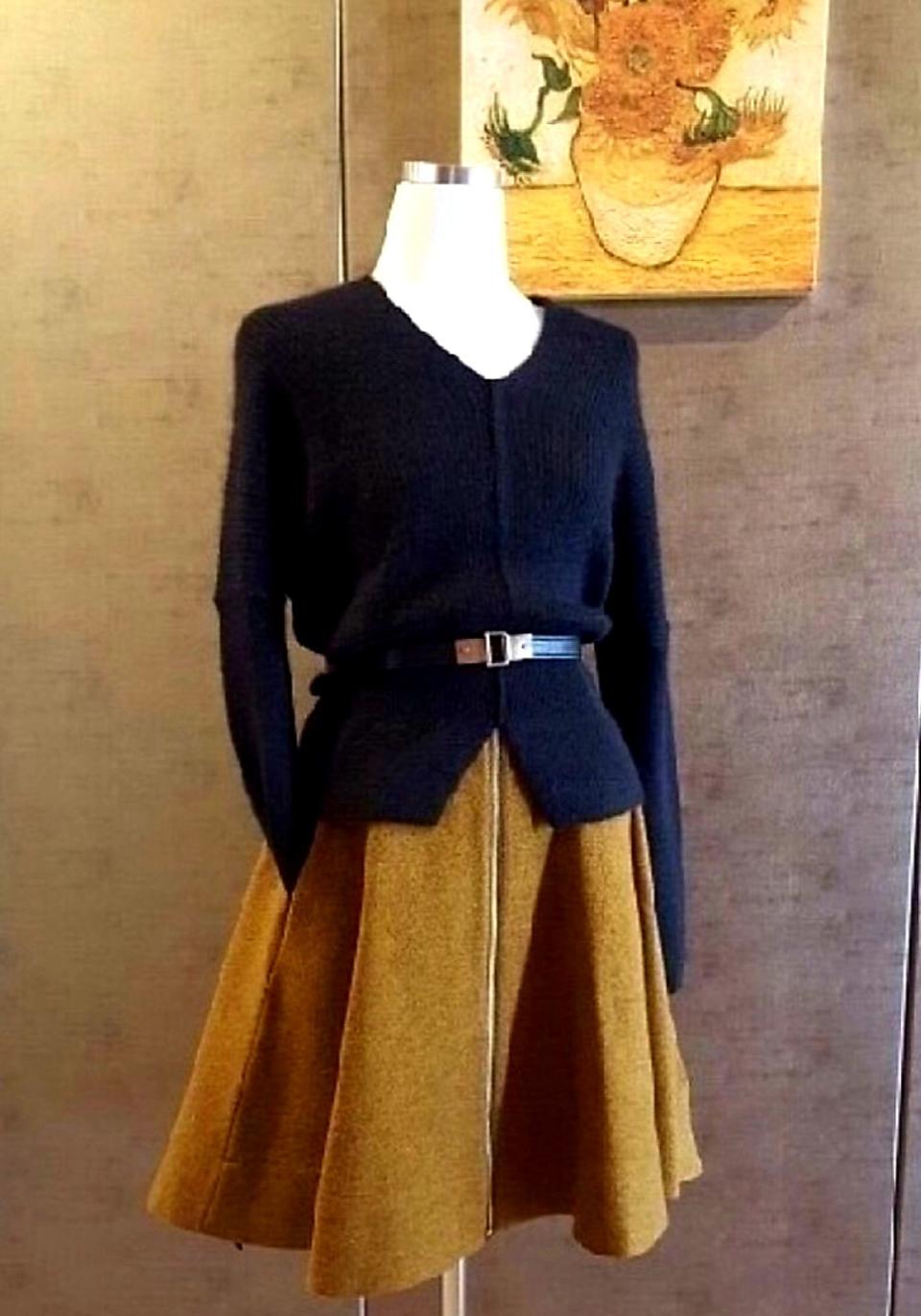 한섬 타임 모직 스커트