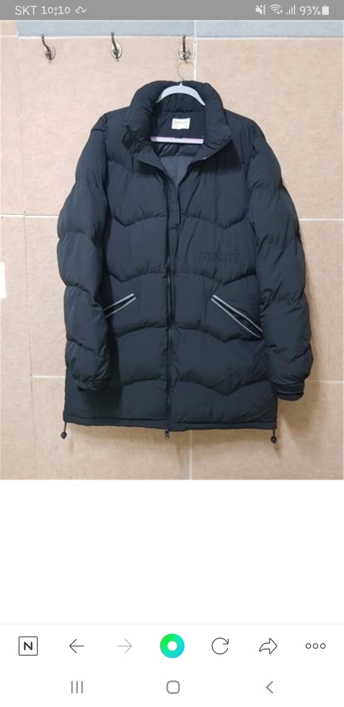 밀레클래식 오버핏 소로나 다운코트 BLACK