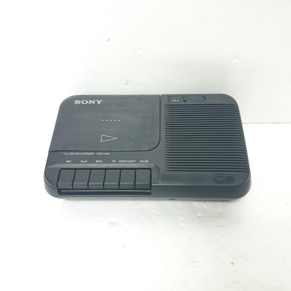 1980년대 소니 카세트 코더 플레이어 TCM-818
