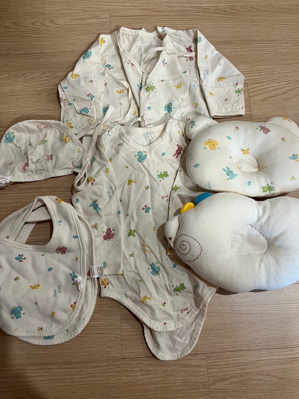 신생아 옷 모자 손싸개 턱받이