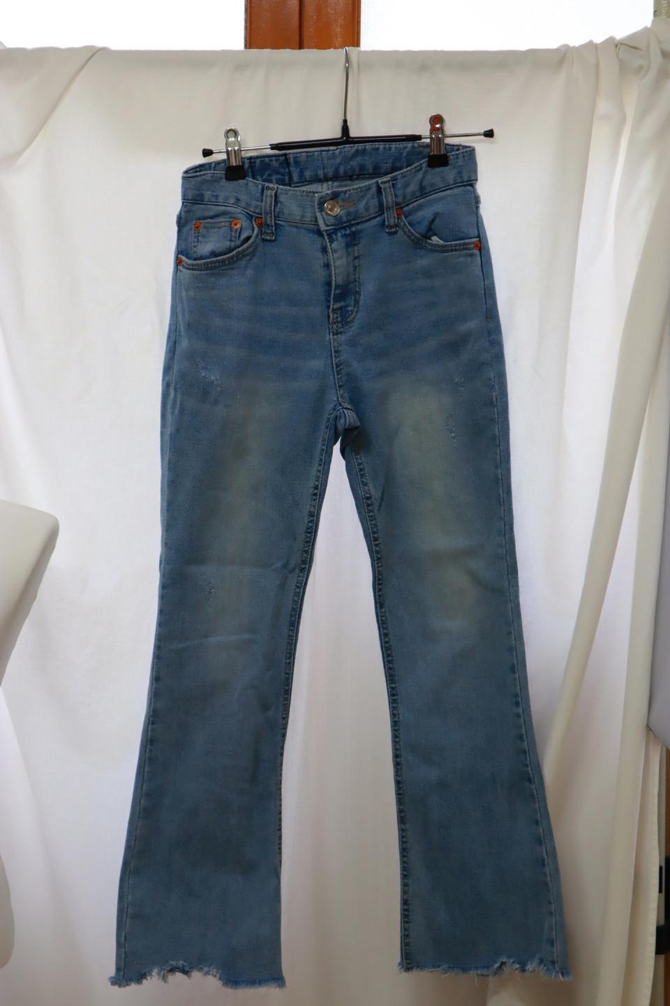 부츠컷 연청 청바지