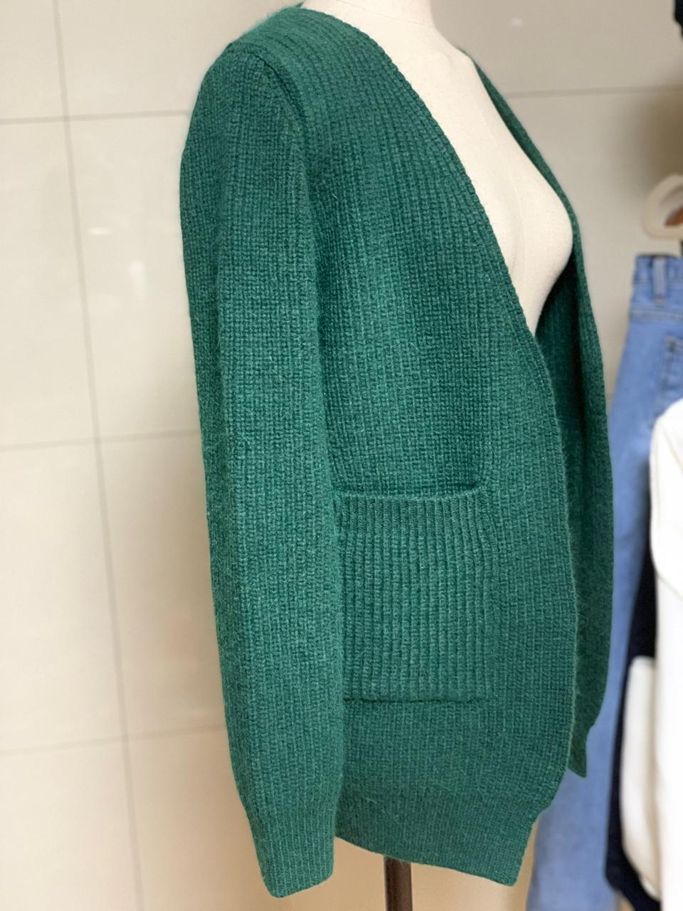 오픈주머니”니트가디건(새상품)