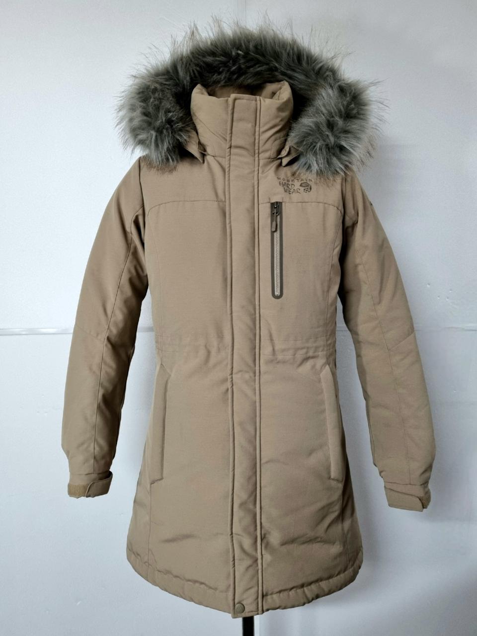 95)마운틴하드웨어 허리스트링후드 헤비 덕다운 롱패딩