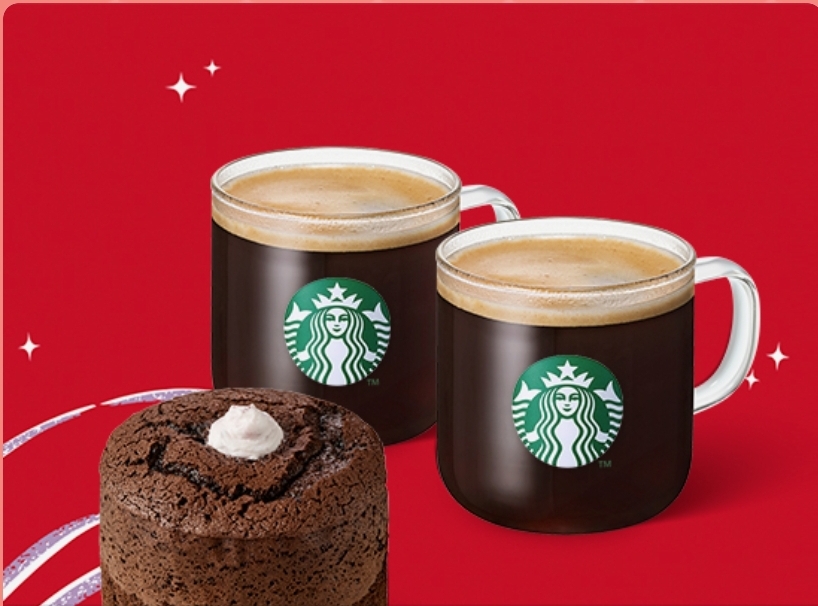 스타버스 아메리카노T2잔+딸기 크림 초콜릿 카스텔라 팔아요!
