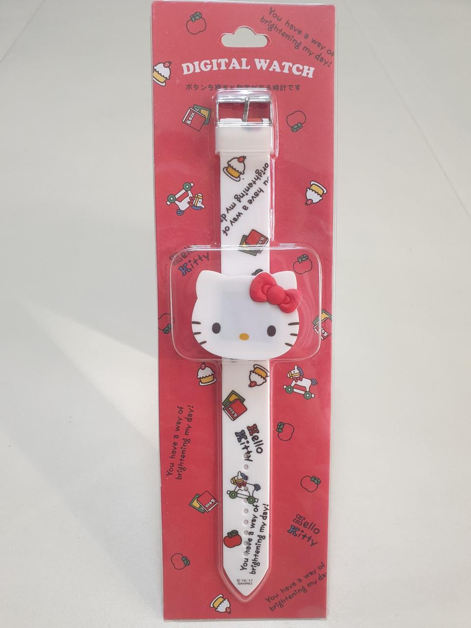 헬로키티 실리콘 얼굴디지털 손목시계