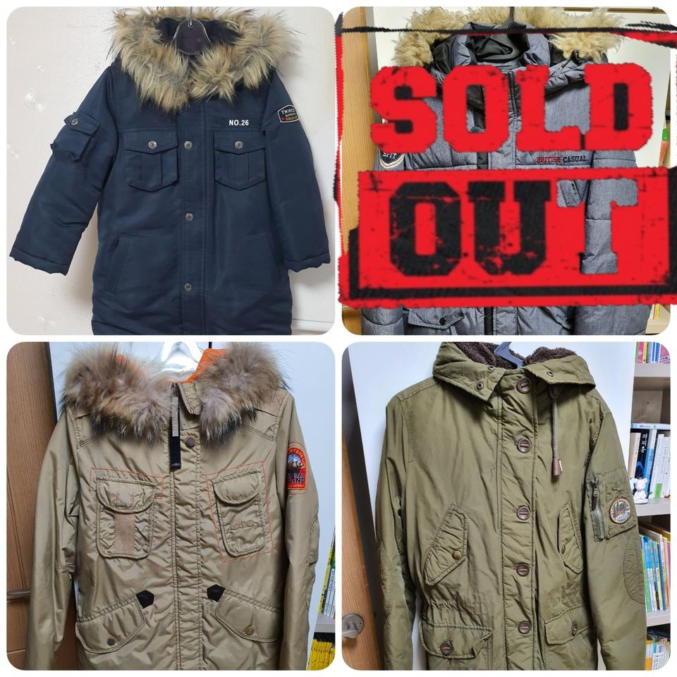 아동⭕겨울점퍼,야상(120,160,165,성인95)