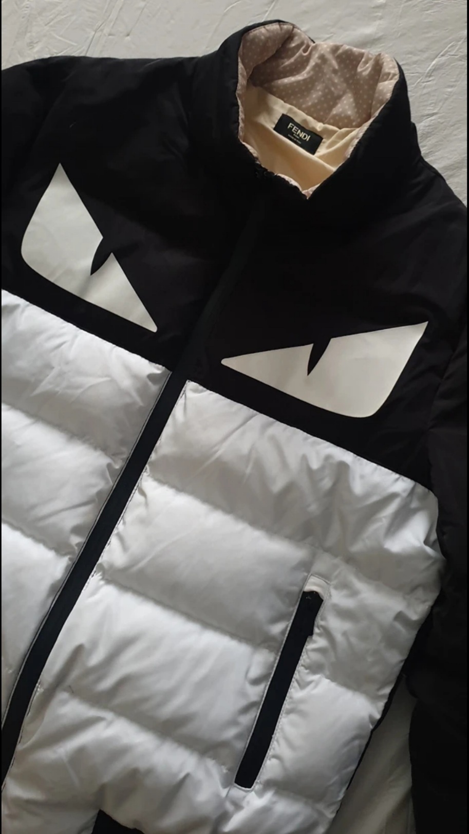 [펜디] 피카부 몬스터 숏패딩 자켓, 사이즈48