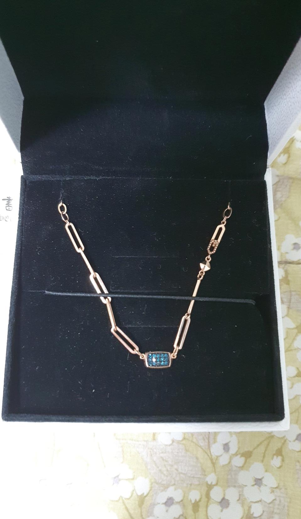 14k청다이아 목걸이