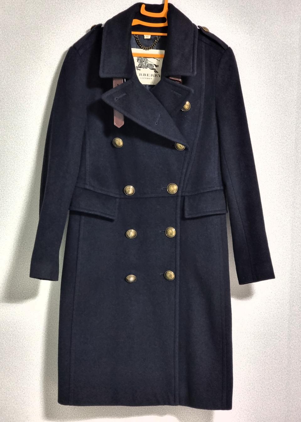 정품 여성 버버리런던 모&캐시미어 코트 (고가라인)