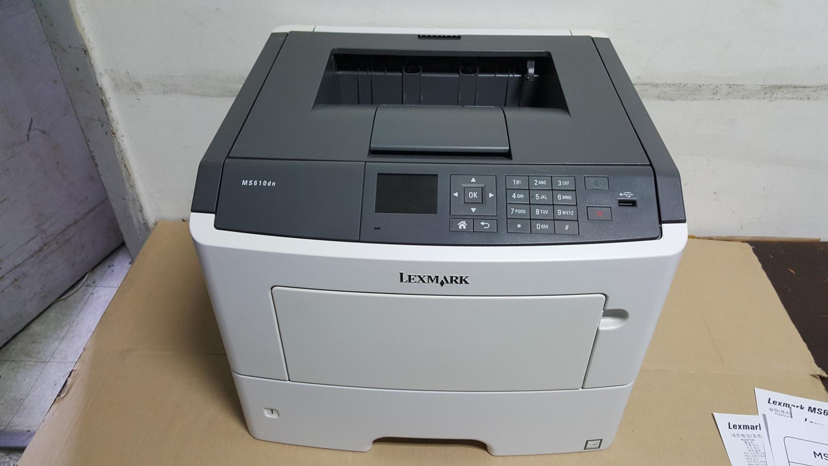 렉스마크 흑백레이져 프린터 MS610DN팝니다