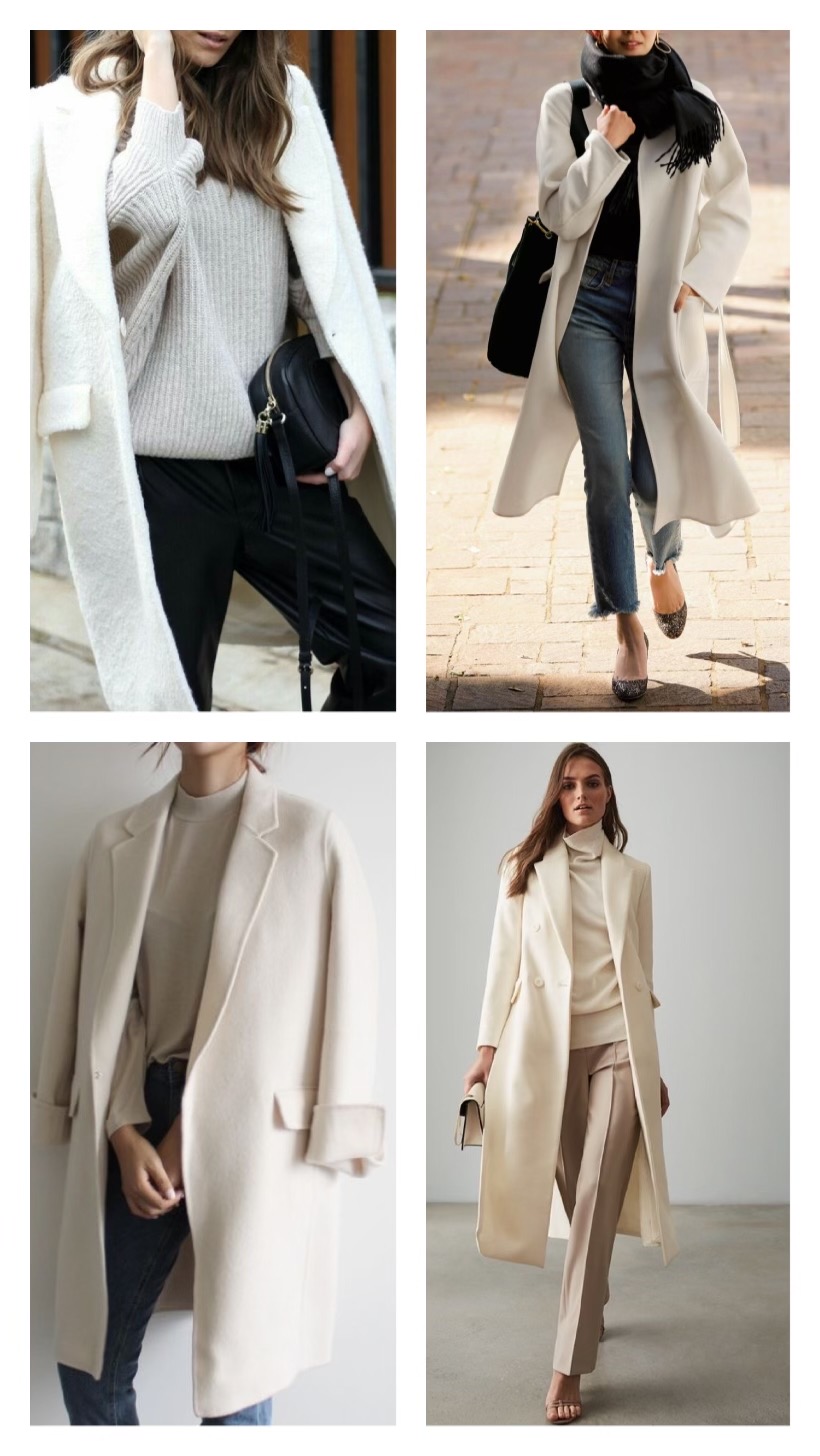 [55~66]LAREVE WOOL 아이보리 HAND MADE 롱코트