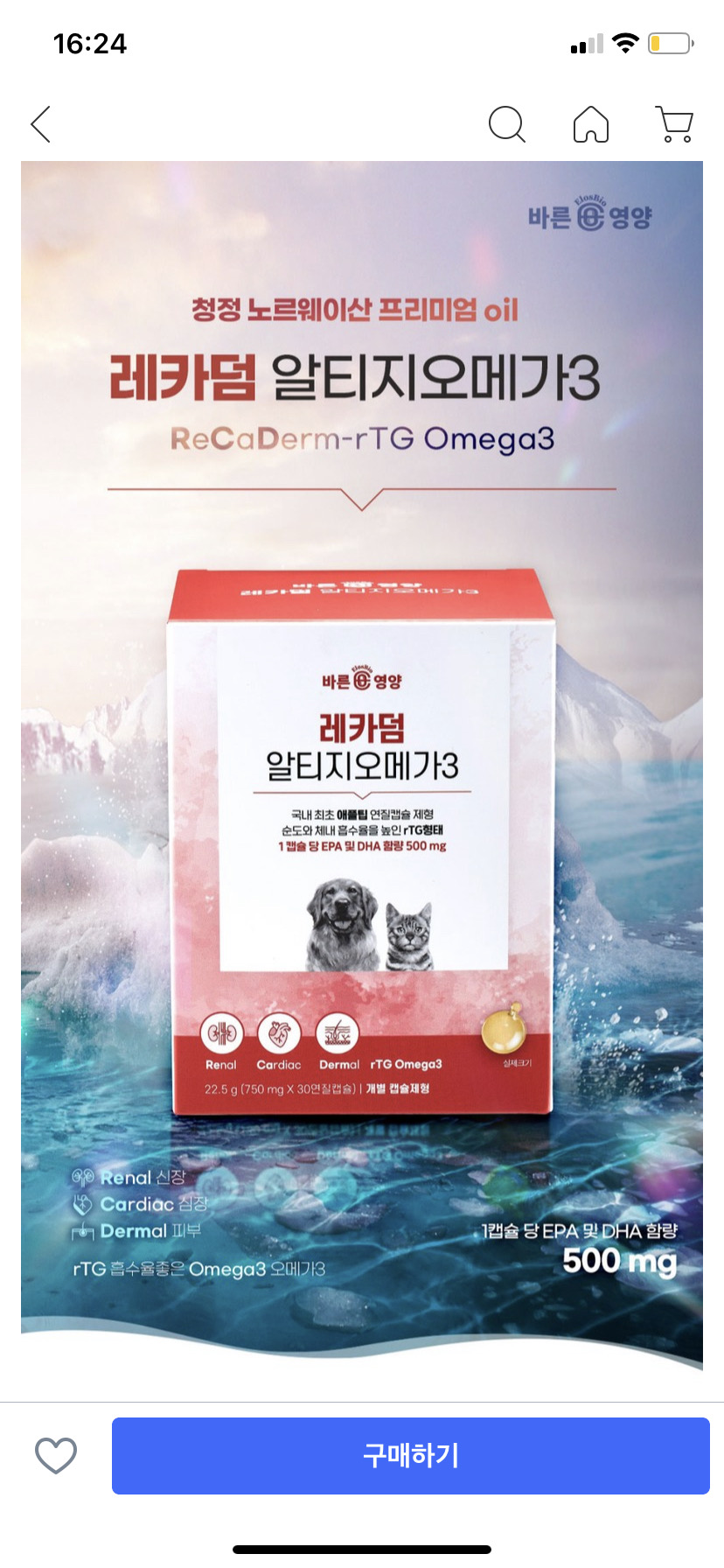 강아지 오메가3