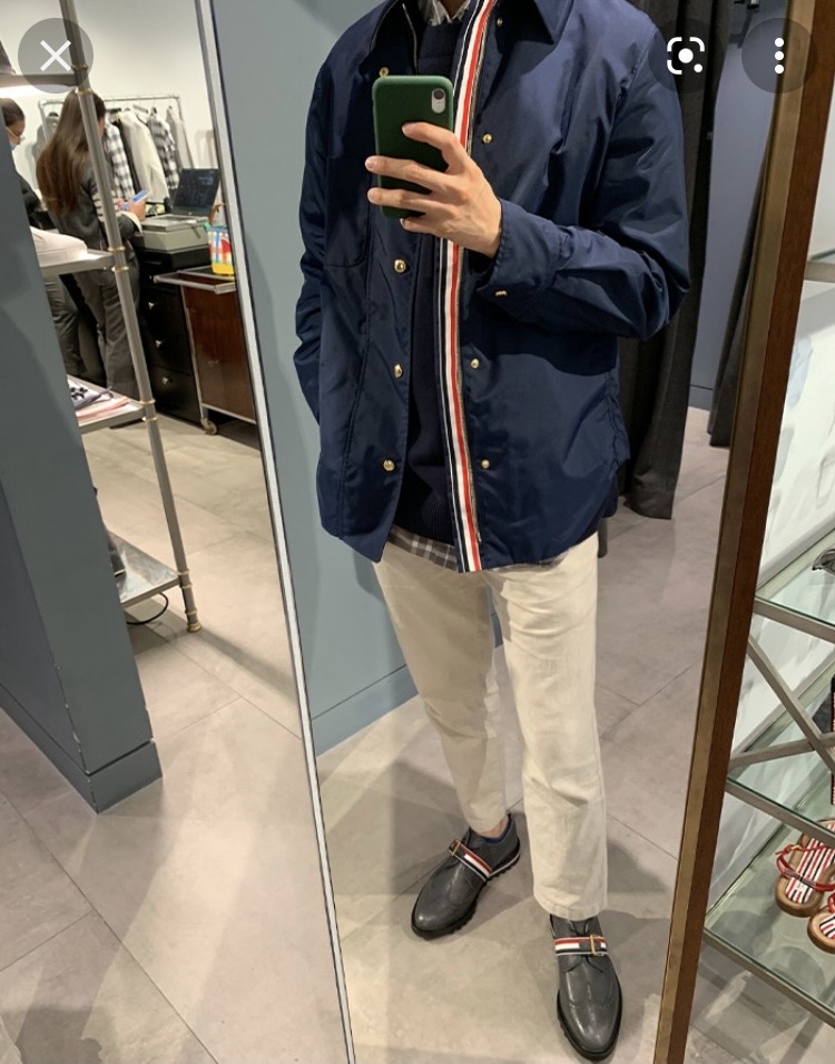 톰브라운 매킨토시 셔츠자켓