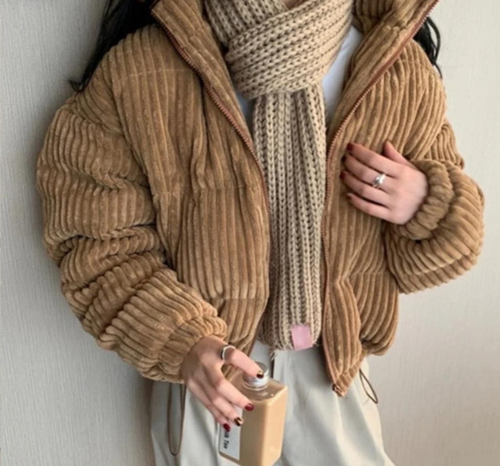 코듀로이 패딩
