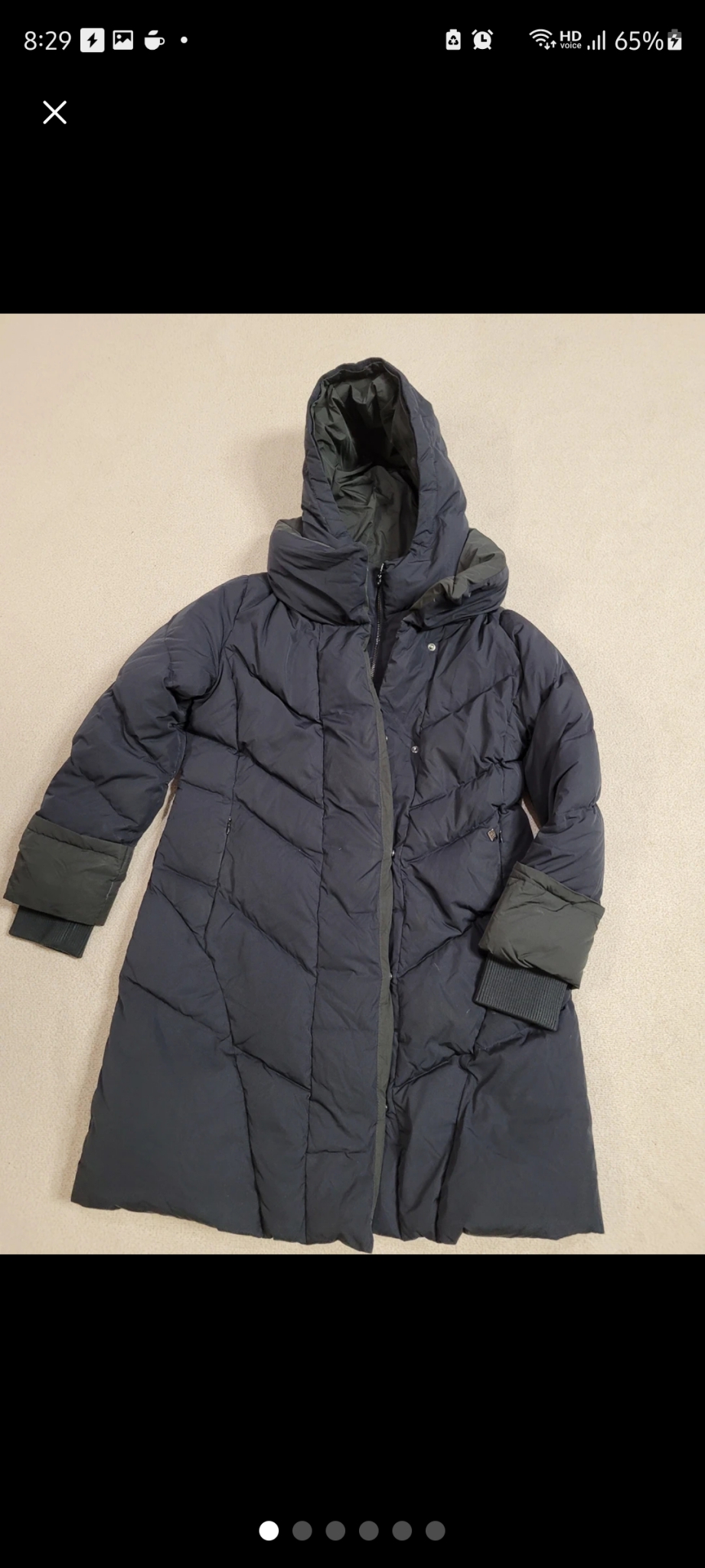 엘레강스 구스롱패딩 사이즈95