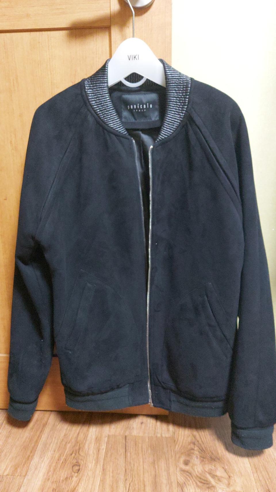 빠니깔레 스웨이드 블루종