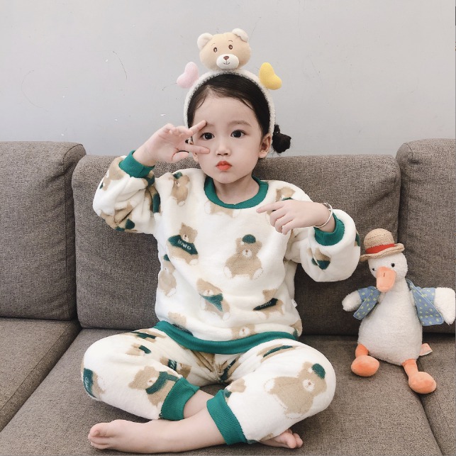 곰돌이수면잠옷세트 110사이즈