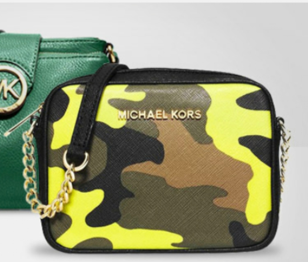 마이클코어스 카모플라쥬 미니 크로스백